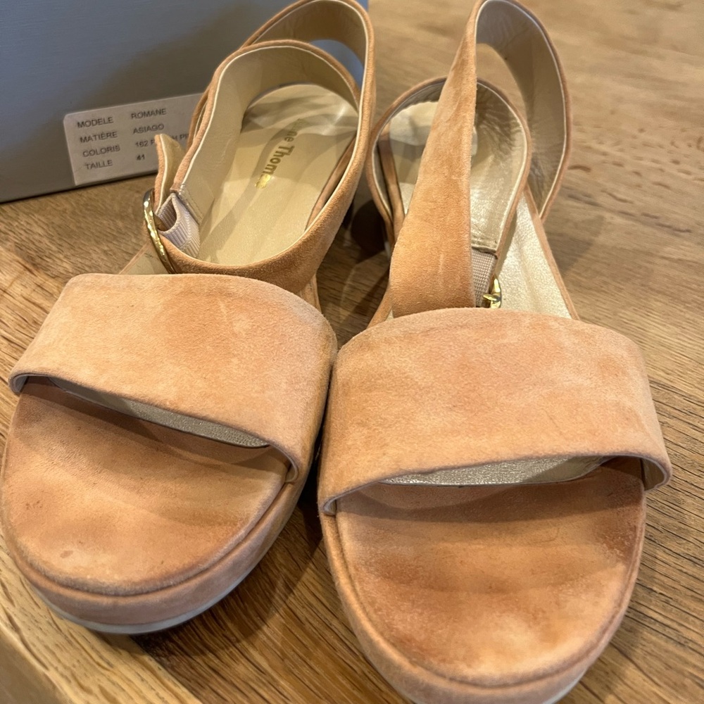 Anne Thomas Romane ankle wrap sandals